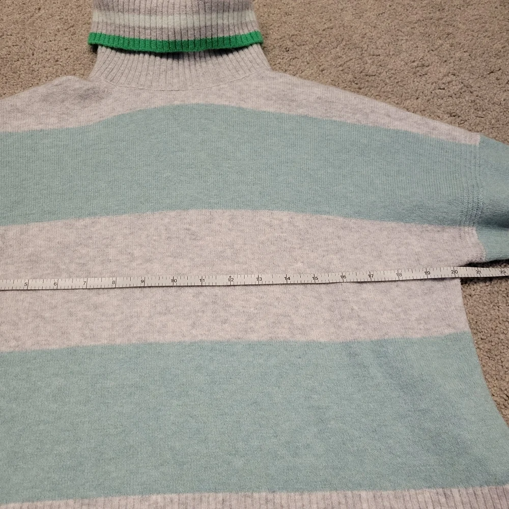 J. Crew Striped Turtleneck Sweater in Supersoft Yarn